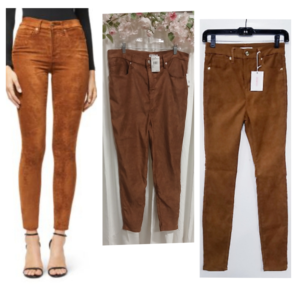 Good American Brown Ankle Pants - Picture 2 of 11